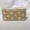 Organizador  Beige Estrellas blancas