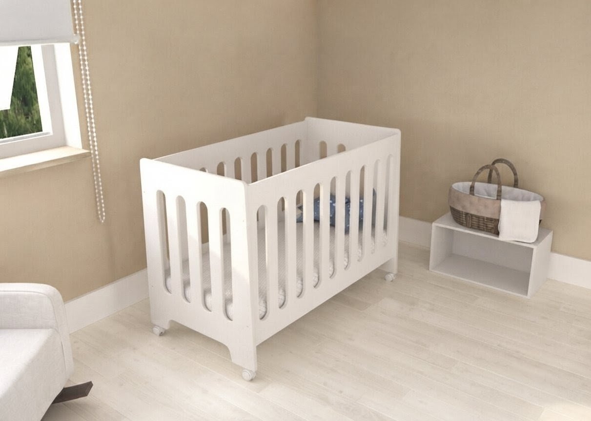 Cuna Colecho Blanca- - Imagen 3