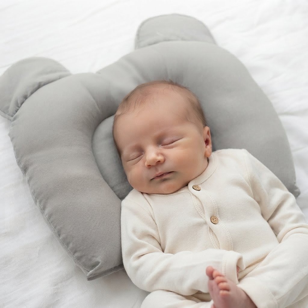 Almohada con contención- Tusor Gris