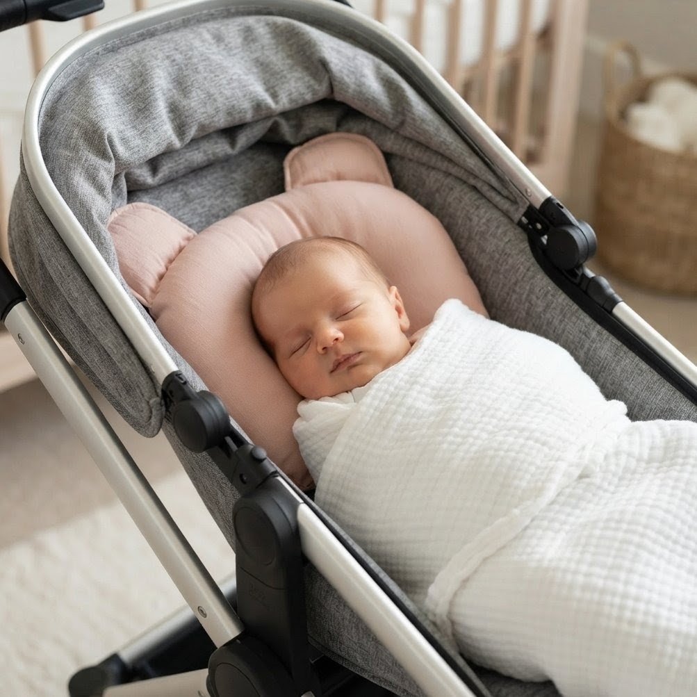 Almohada con Contención- Tusor Rosa