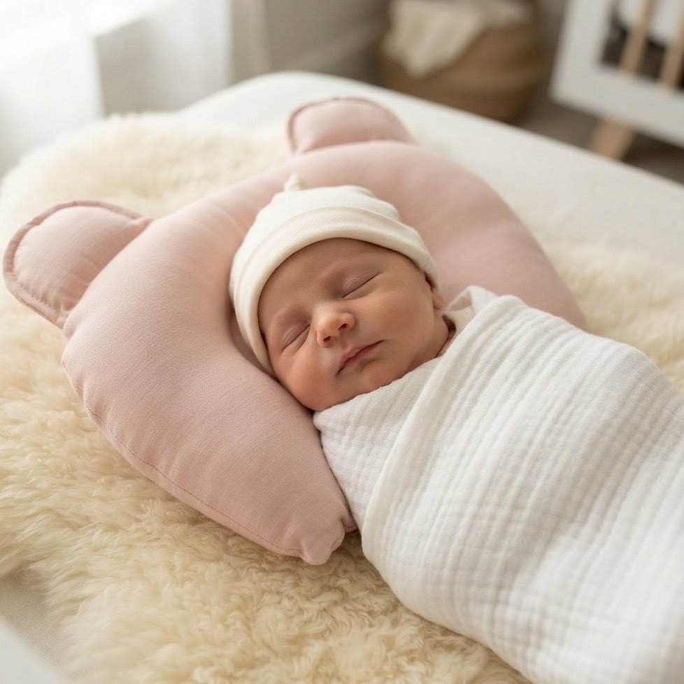 Alternative view of Almohada con Contención- Tusor Rosa