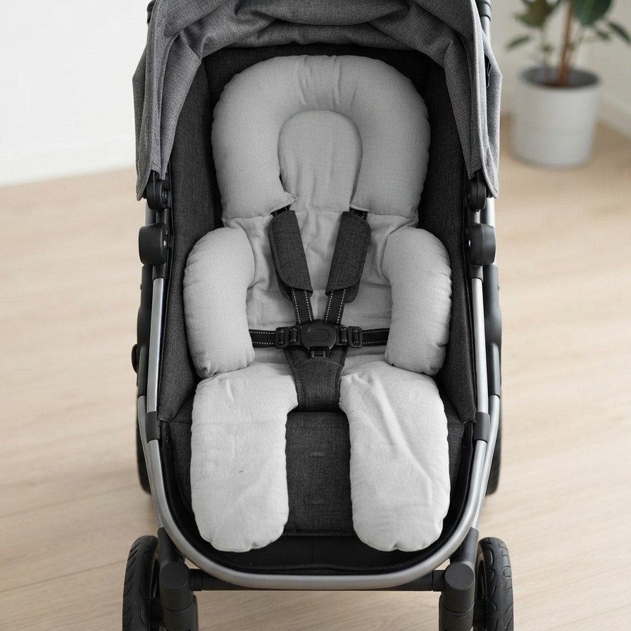 Colchoncito con Reducción Coche o Butaca- Tusor Gris