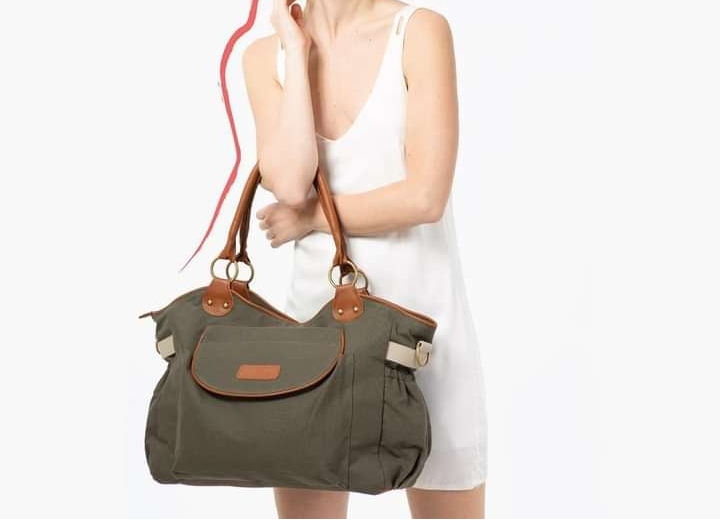 Bolso Maternal Bebe Cambiador Gabardina + Correa Materlina - Bebelli