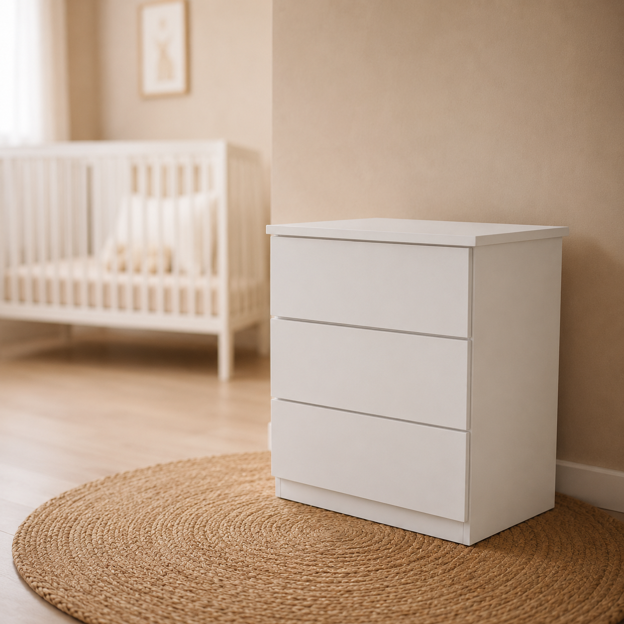 Mesa de luz 3 cajones-
