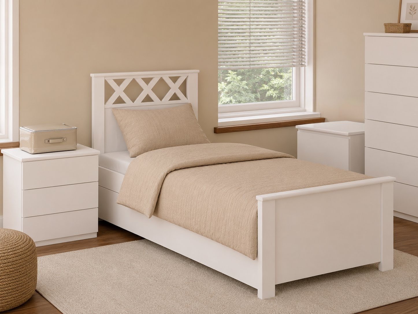 Cama 1 Plaza- Cruz -