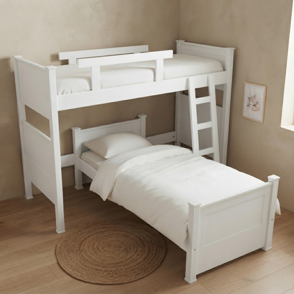 Cucheta en L Recta- . Con Cama divan