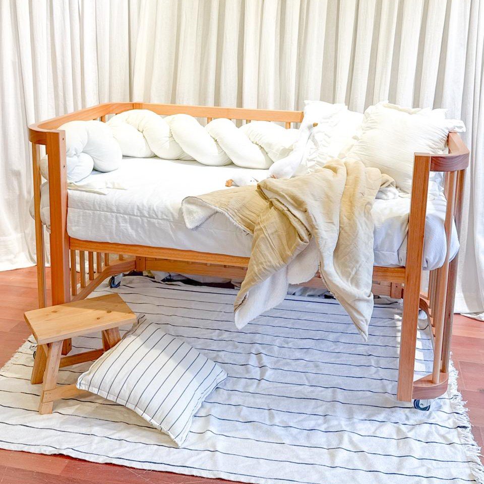 Cuna Evolutiva 5 en 1- Madera maciza( Grandis)- Regalo: Colchón Mini Cuna - - Imagen 9