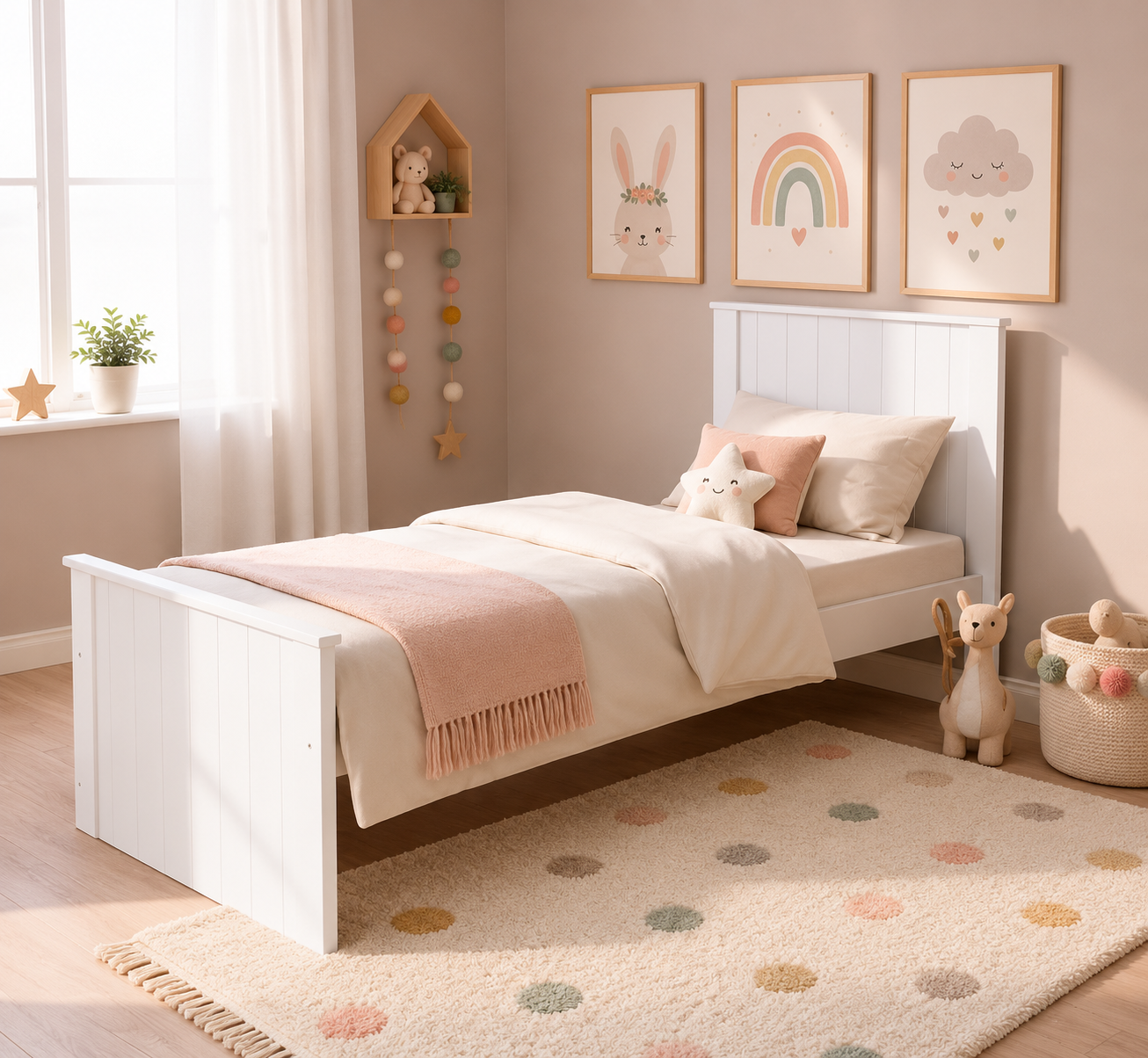 Cama 1 plaza Esperanza - Blanca-