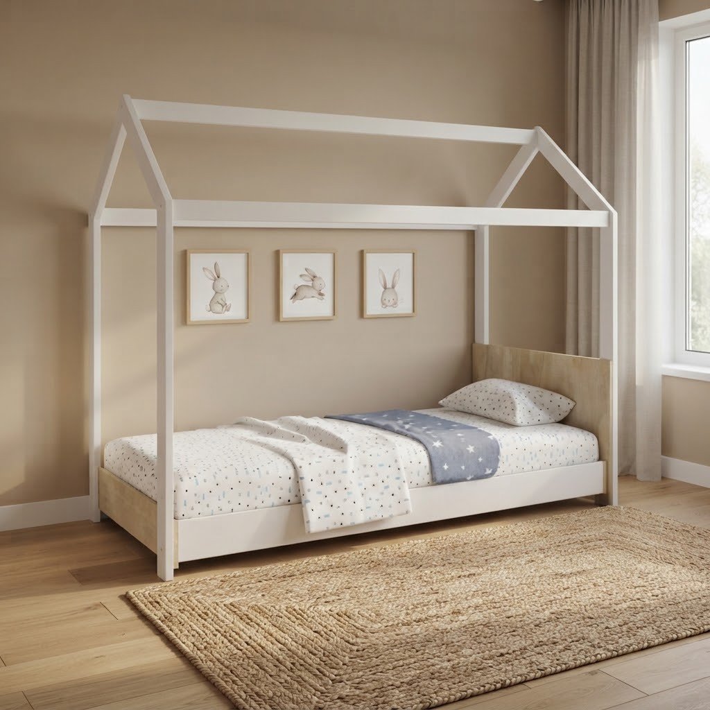 Cama casita Montessori