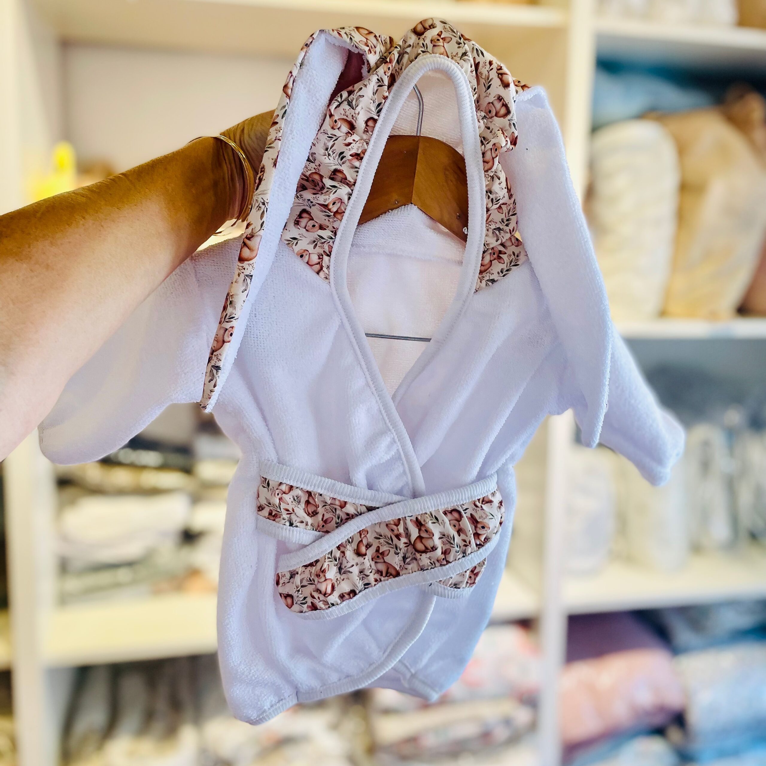 Salida de baño con orejitas .