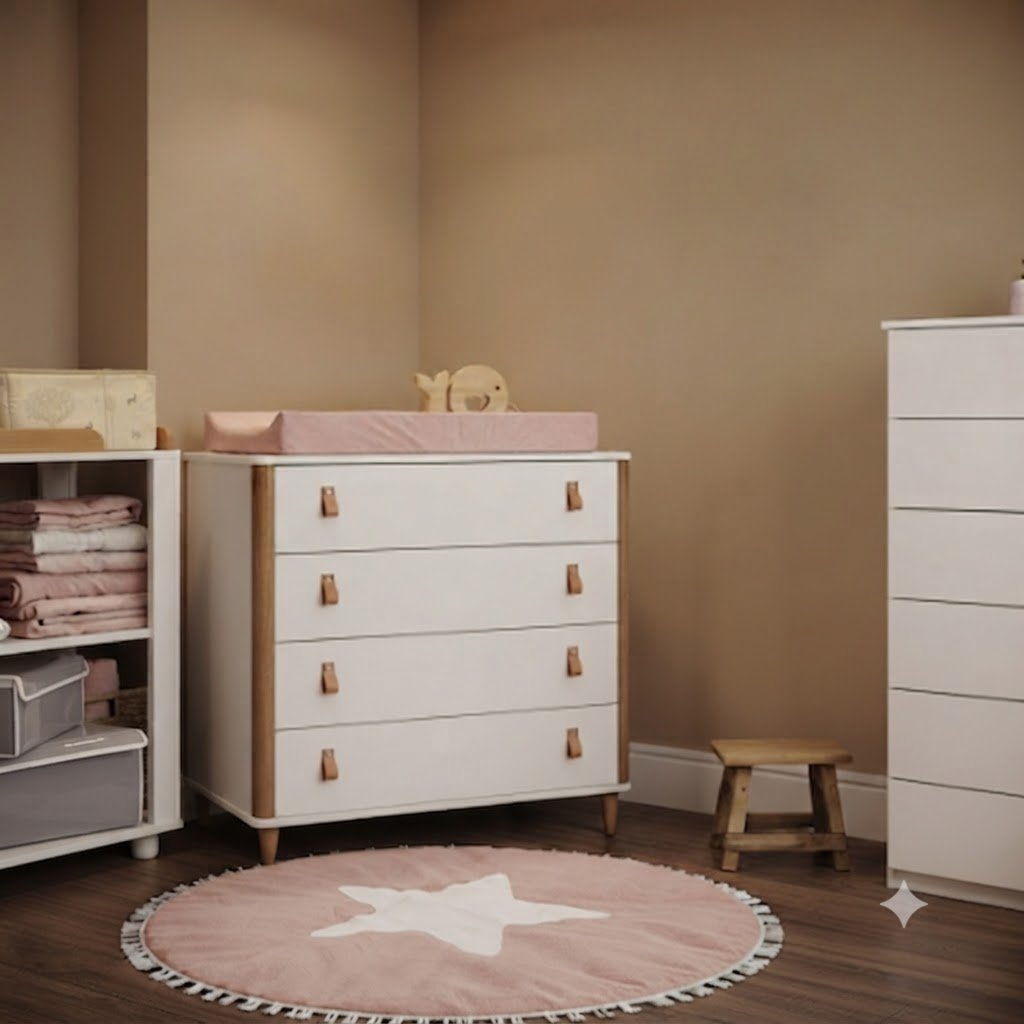 Cómoda Líneas Redondeadas- Blanco laqueado- madera