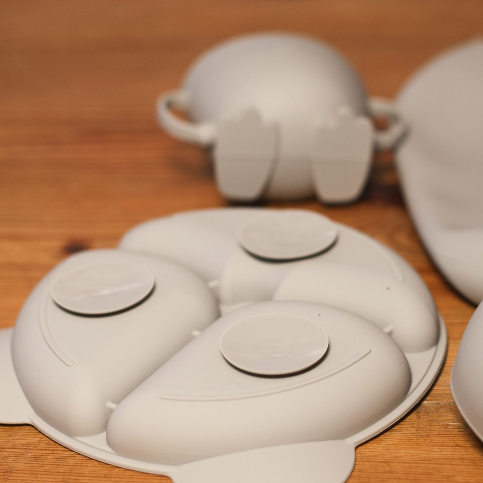 Set Comida silicona (8 piezas)- Gris