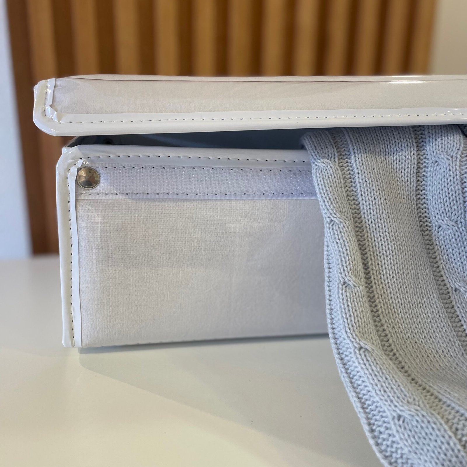 Alternative view of Caja Tela Plastificada - Blanca- 45 x 27 CM.