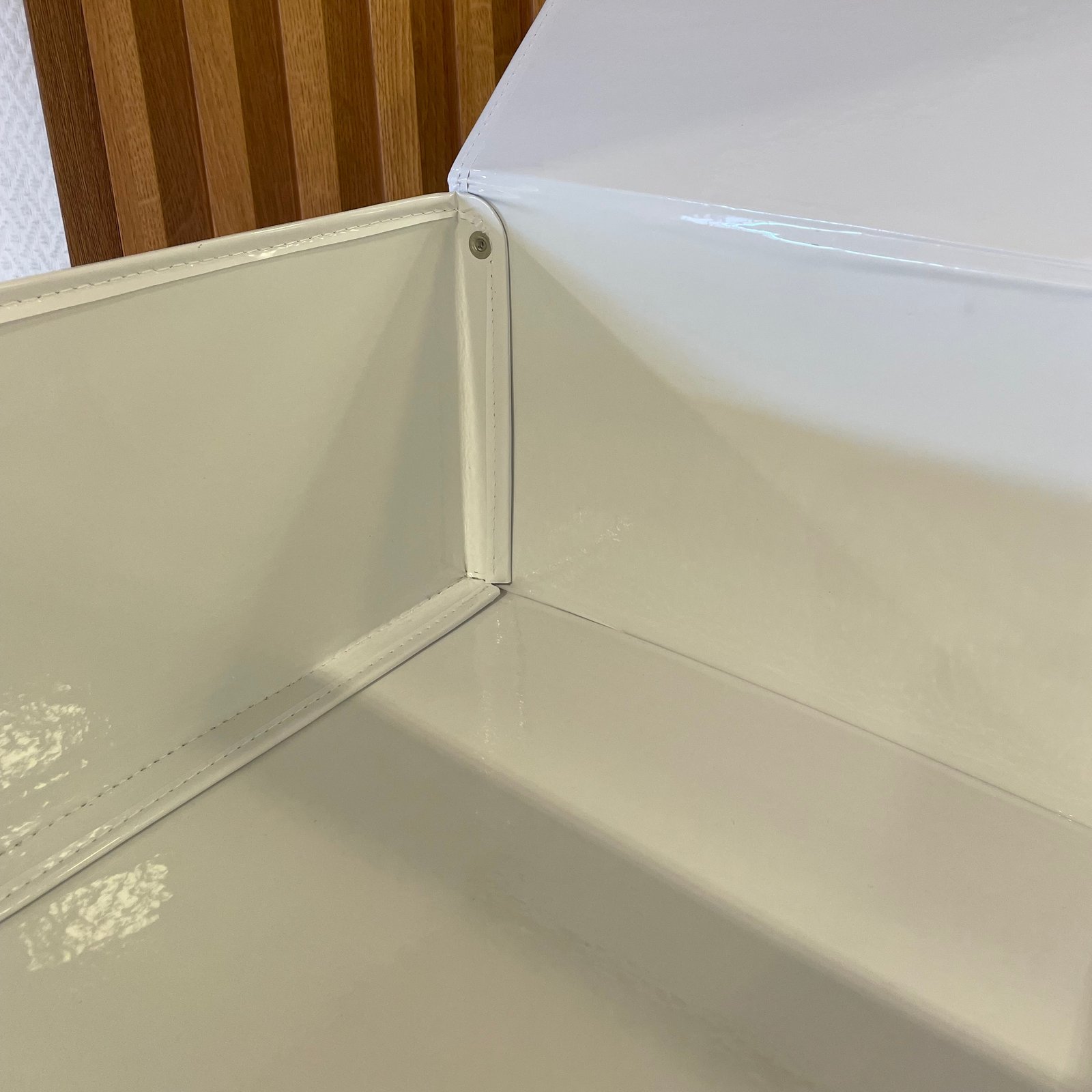Alternative view of Caja tela Plastificada - Blanca- 30x25 cm