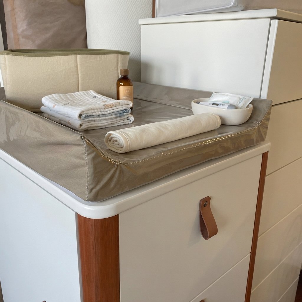 Alternative view of Cambiador Antivuelco - Tusor Beige