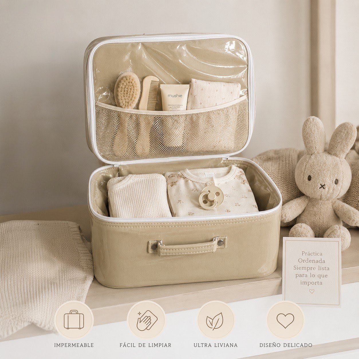 Valija Plastificada -Tusor beige